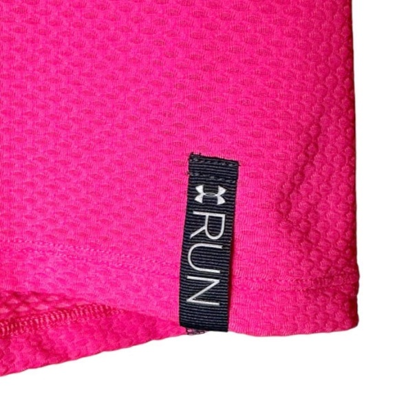 Under Armour Tank Top Hot Pink Fuchsia Running Racerback Semi-fitted Heat Gear - Picture 2 of 7